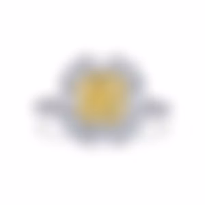 Кольцо с жёлтым бриллиантом 3.01 карат в белом золоте