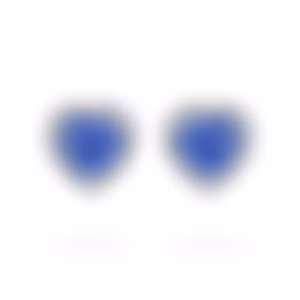 Пусеты из белого золота с сапфирами 0.74 и 0.73 карата.