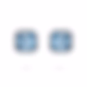 Пусеты из белого золота с цирконами 3.89 и 3.57 карата