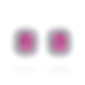 Пусеты из белого золота со шпинелями 0.84 и 0.79 карат.