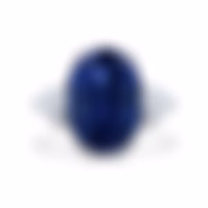 Кольцо с крупным сапфиром 18.21 карат в белом золоте от Parure Atelier