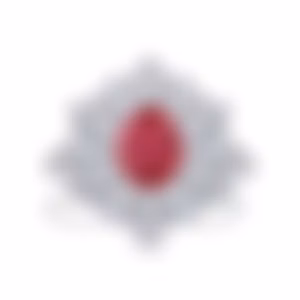 Кольцо со шпинелью 1.71 карат в белом золоте от Parure Atelier