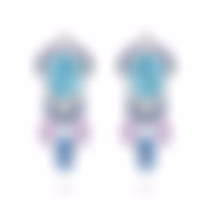 Серьги Souffle de la Mer с турмалинами Параиба 10.96 и 11.49 карат в белом золоте