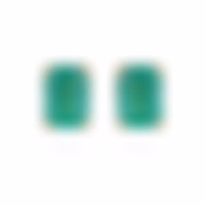 Пусеты из желтого золота с изумрудами 1.53 и 1.48 карата