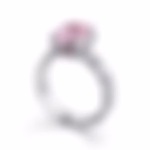 Ring with sapphire "oval" 4.02 ct Pastel Orange (No Indications of Heating) Sri Lanka GRS