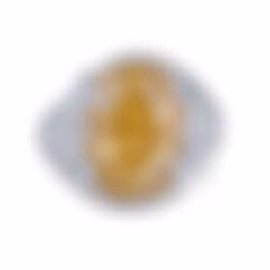 Кольцо с желтым бриллиантом 11.5 карат в белом золоте