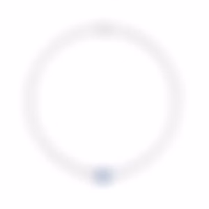 Теннисное колье из белого золота с сапфиром 4.25 карат и бриллиантами