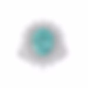 Кольцо Côte d'Azur с овальным турмалином Параиба 4.88 карат в белом золоте