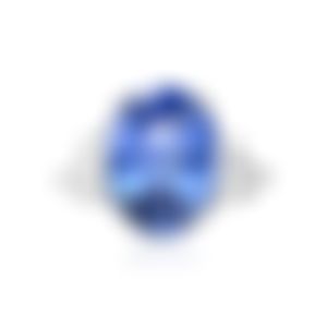 Кольцо из белого золота с сапфиром 10.22 карата