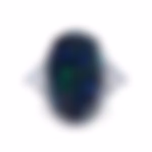 Кольцо с крупным опалом 13.86 карат в белом золоте от Parure Atelier