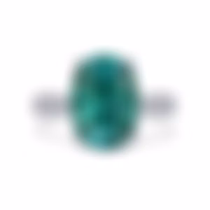 Кольцо из белого золота с турмалином 5.92 карата крупным камнем