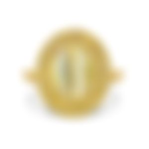 Кольцо с хризобериллом 3.69 карат в желтом золоте.