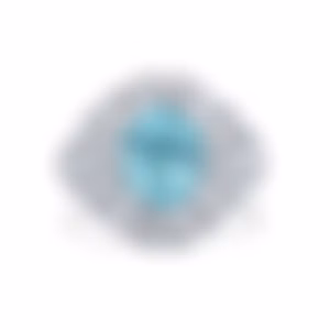 Кольцо из белого золота с турмалином Параиба 4.14 карата