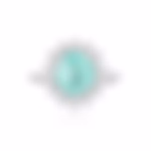 Кольцо из белого золота с турмалином Параиба 2.3 карата