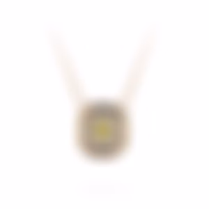 Necklace with diamond "radiant (Cut-Cornered Rectangular Modified)" 1.01 ct FLY (Fancy Light Yellow)/I2 MSU