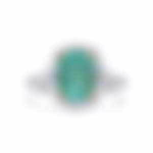 Кольцо с изумрудом 3.09 карат в белом золоте, дизайн Parure Atelier