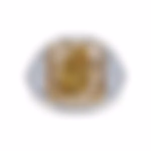 Кольцо с желтым бриллиантом 12.52 карат в белом золоте