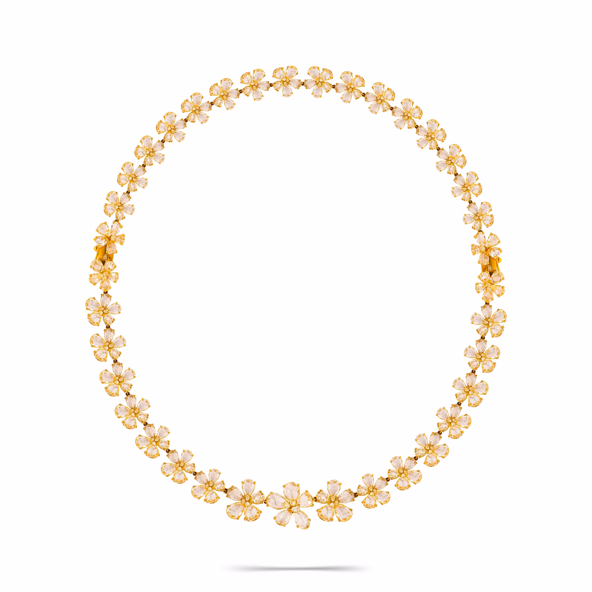 Колье-трансформер с желтым бриллиантом 53.81 карат.