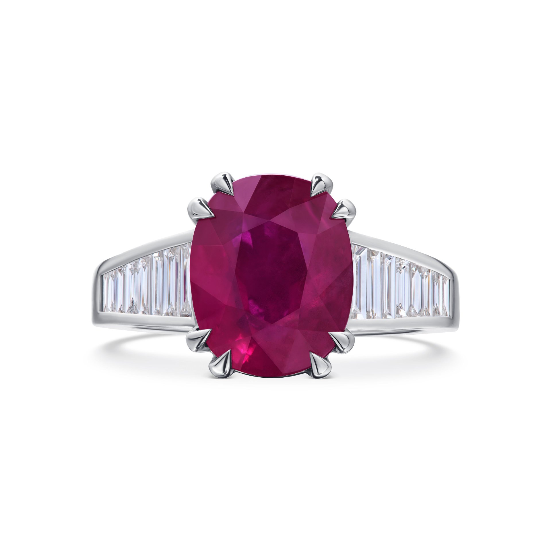 Кольцо с рубином 5.01 карат в белом золоте от Parure Atelier