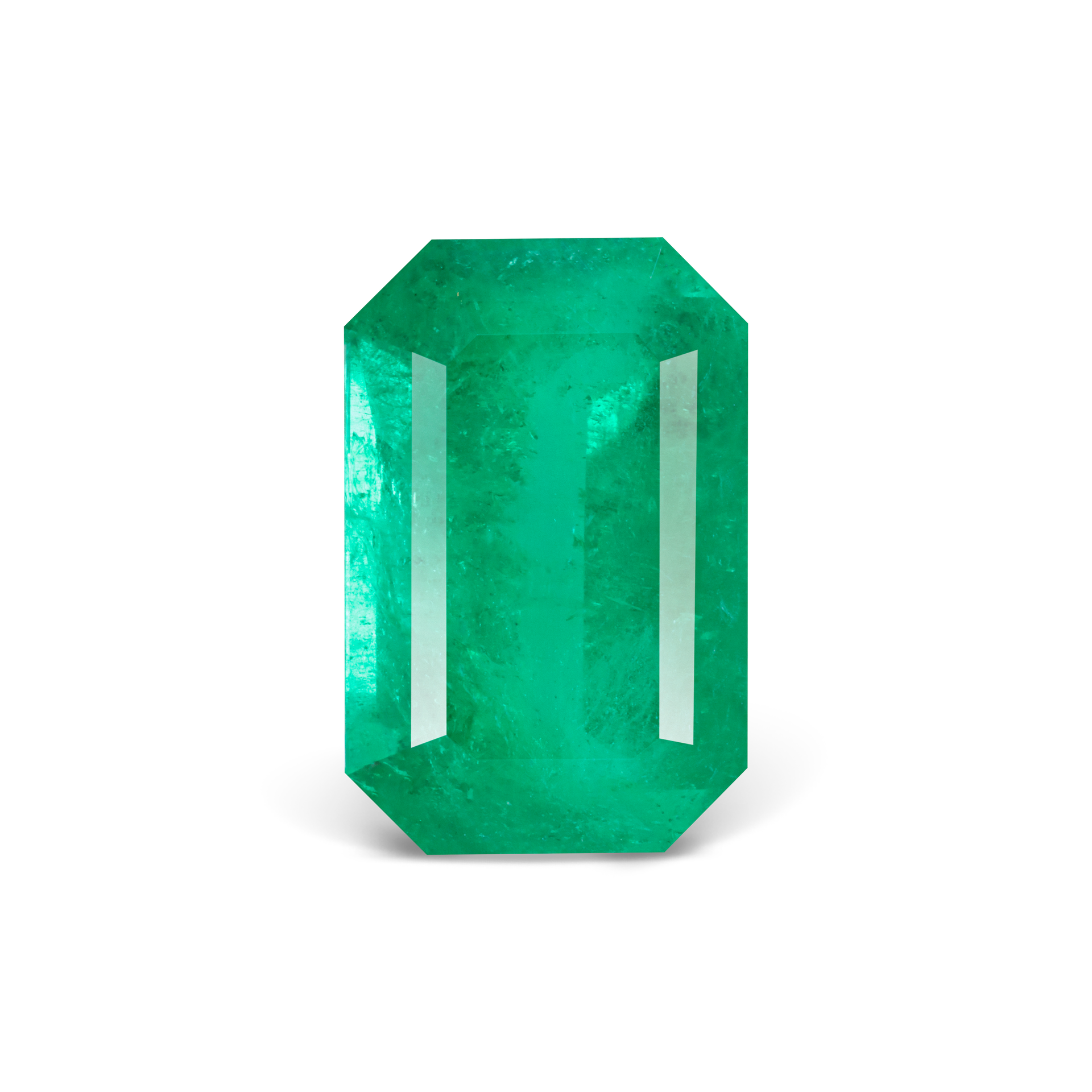 Колумбийский изумруд Muzo vivid green 4.76 карат крупным планом