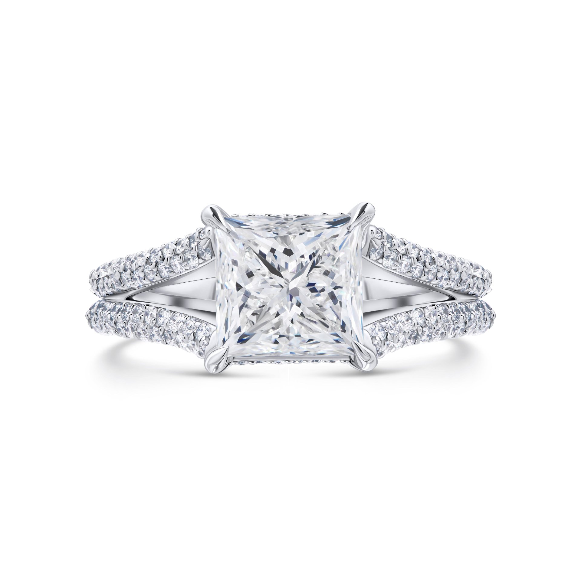 Кольцо из белого золота с бриллиантом 2.03 карата, дизайн Parure Atelier