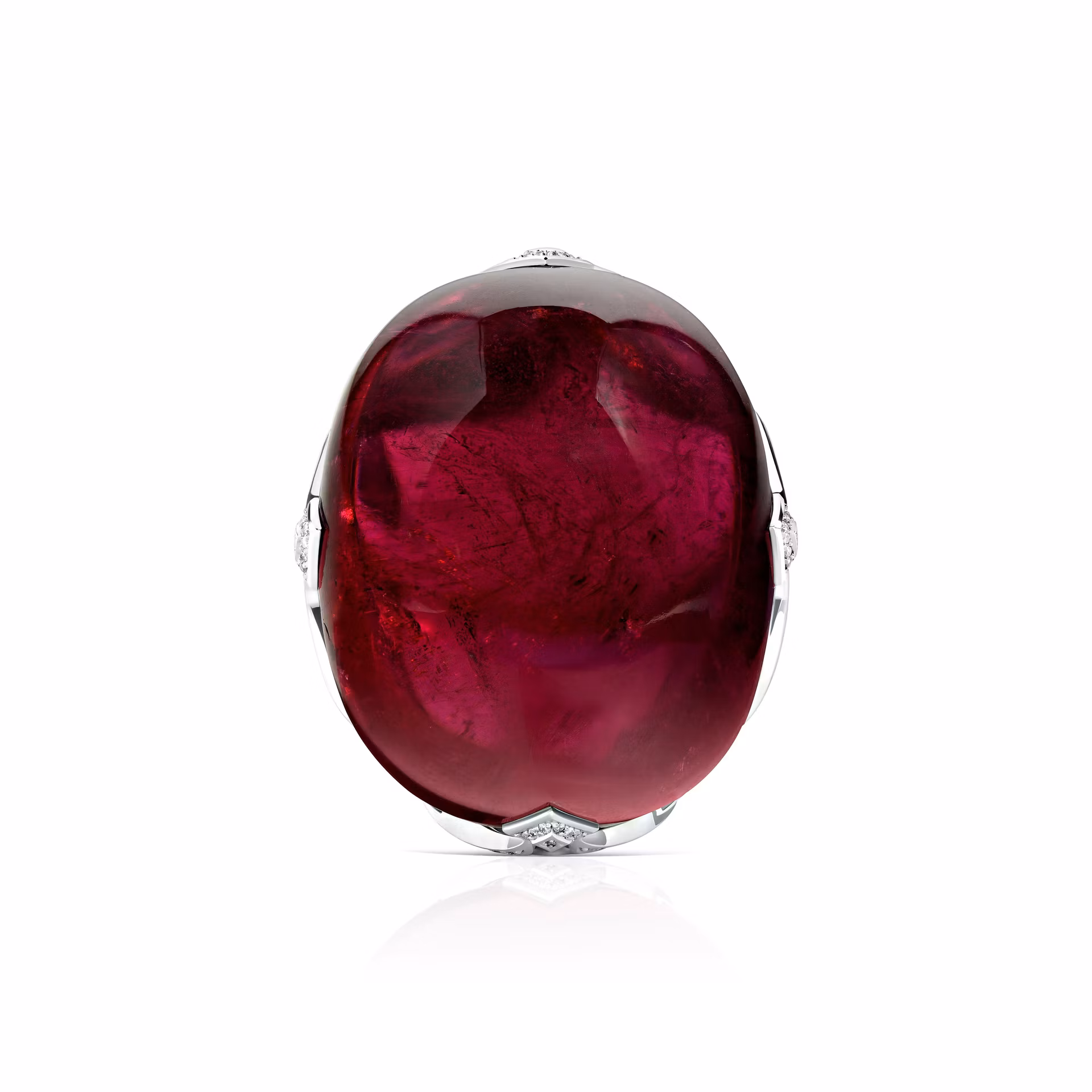 Кольцо Alchemy of Feelings с турмалином рубеллит 110.18 карат в белом золоте