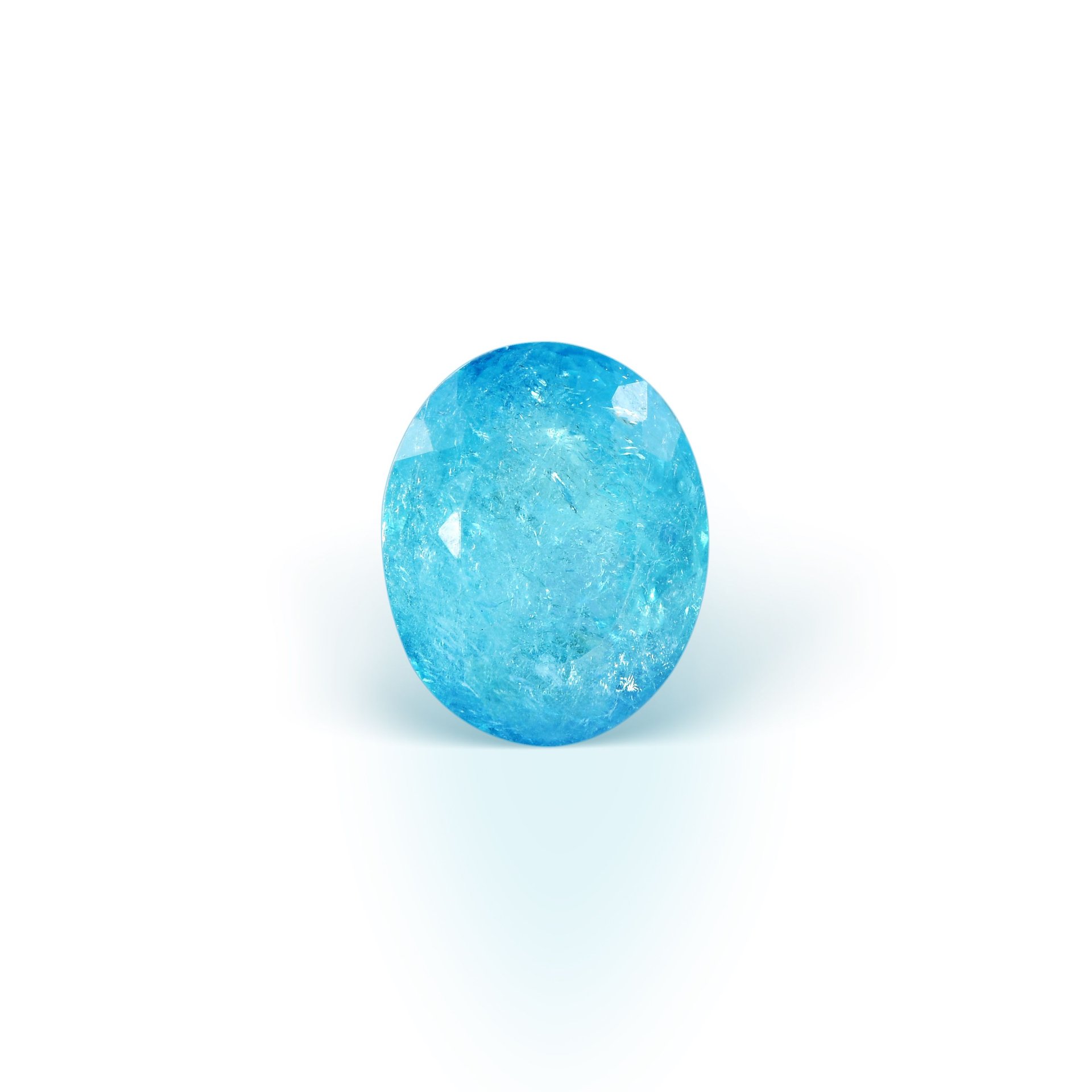 Турмалин Параиба 2.04 карата яркий голубовато-зелёный драгоценный камень