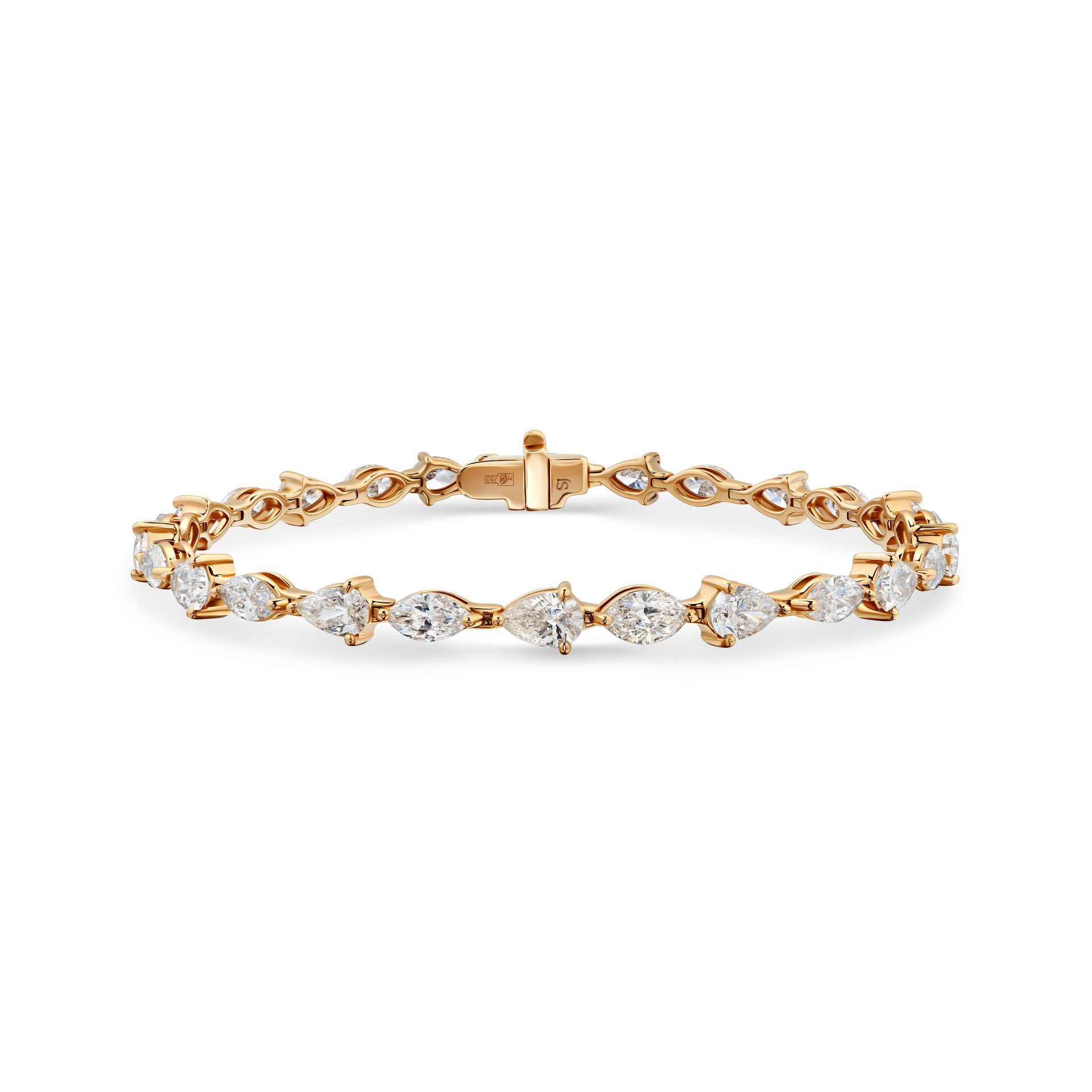 Браслет из розового золота с бриллиантом 6.94 карата от Parure Atelier