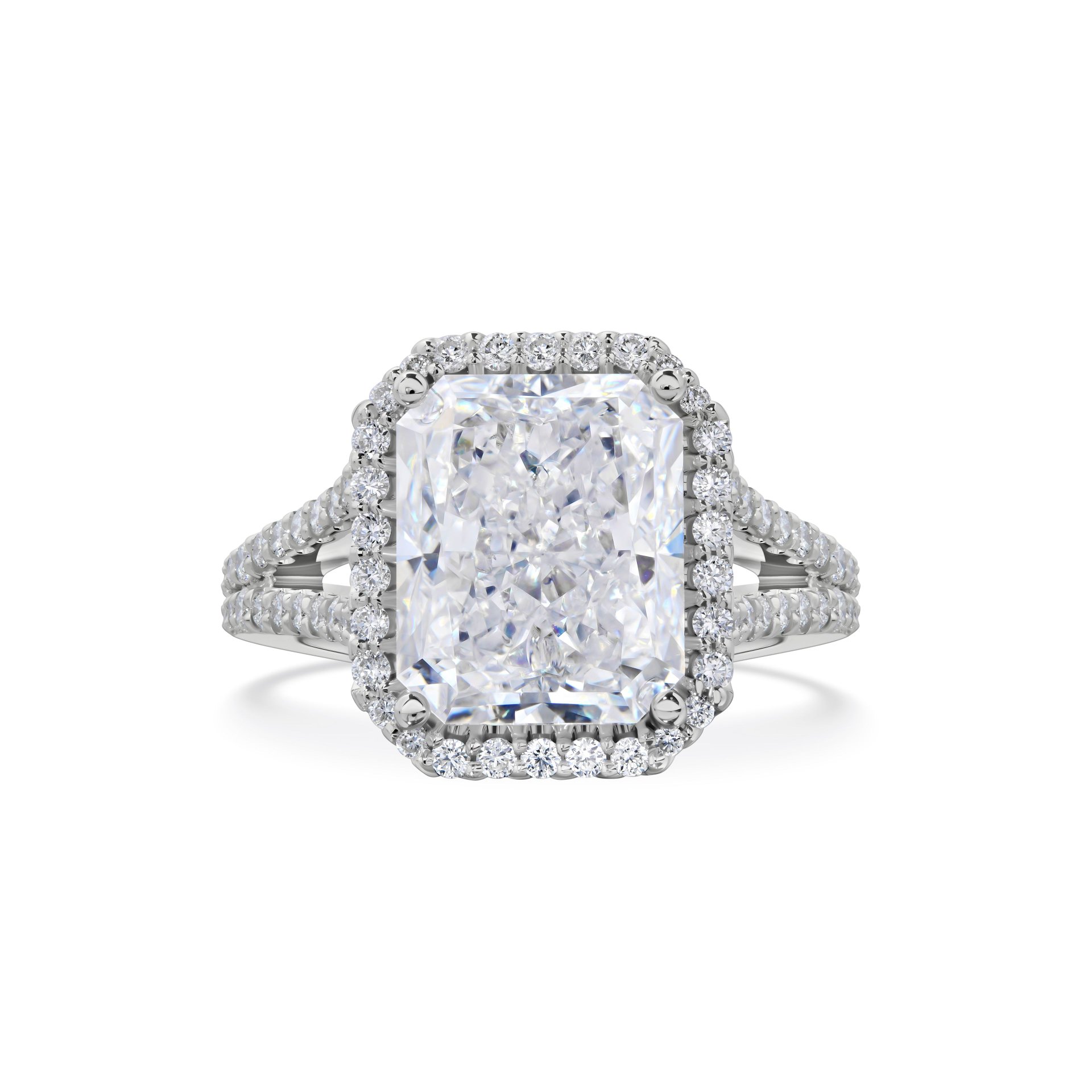 Кольцо из белого золота с бриллиантом 5.06 карата, дизайн Parure Atelier