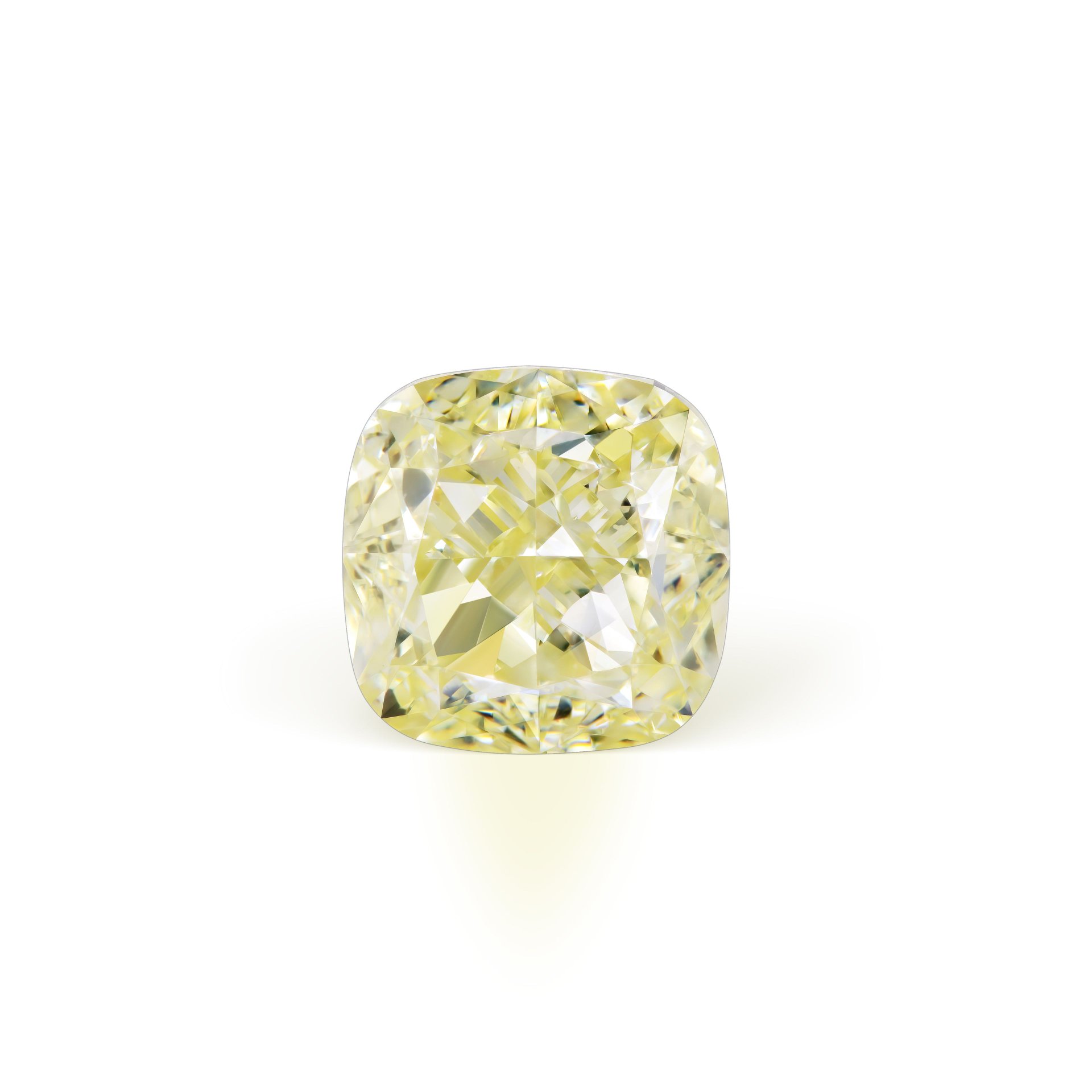 Кольцо с желтым бриллиантом 5.05 карат в элегантном дизайне.