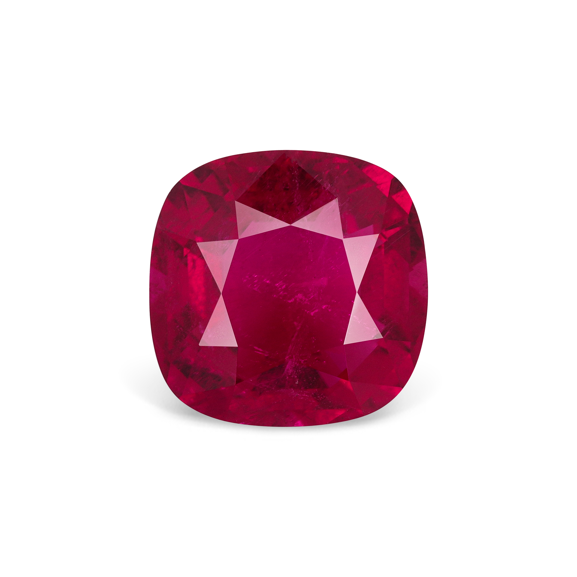 Турмалин рубеллит 12.85 карат крупный драгоценный камень красного цвета