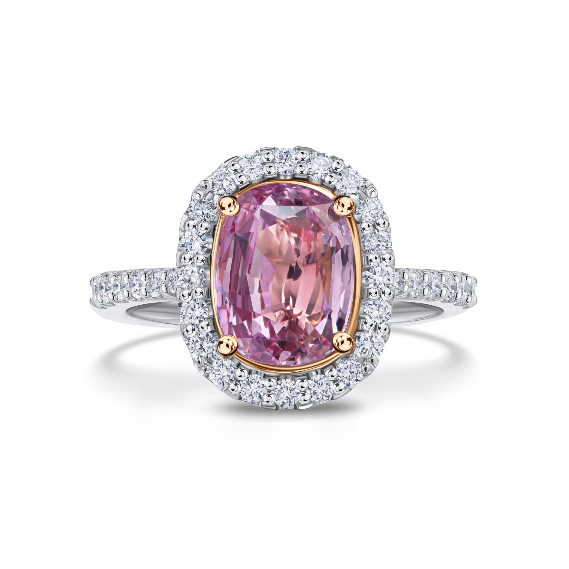 Кольцо с сапфиром 3.03 карата в белом золоте от Parure Atelier