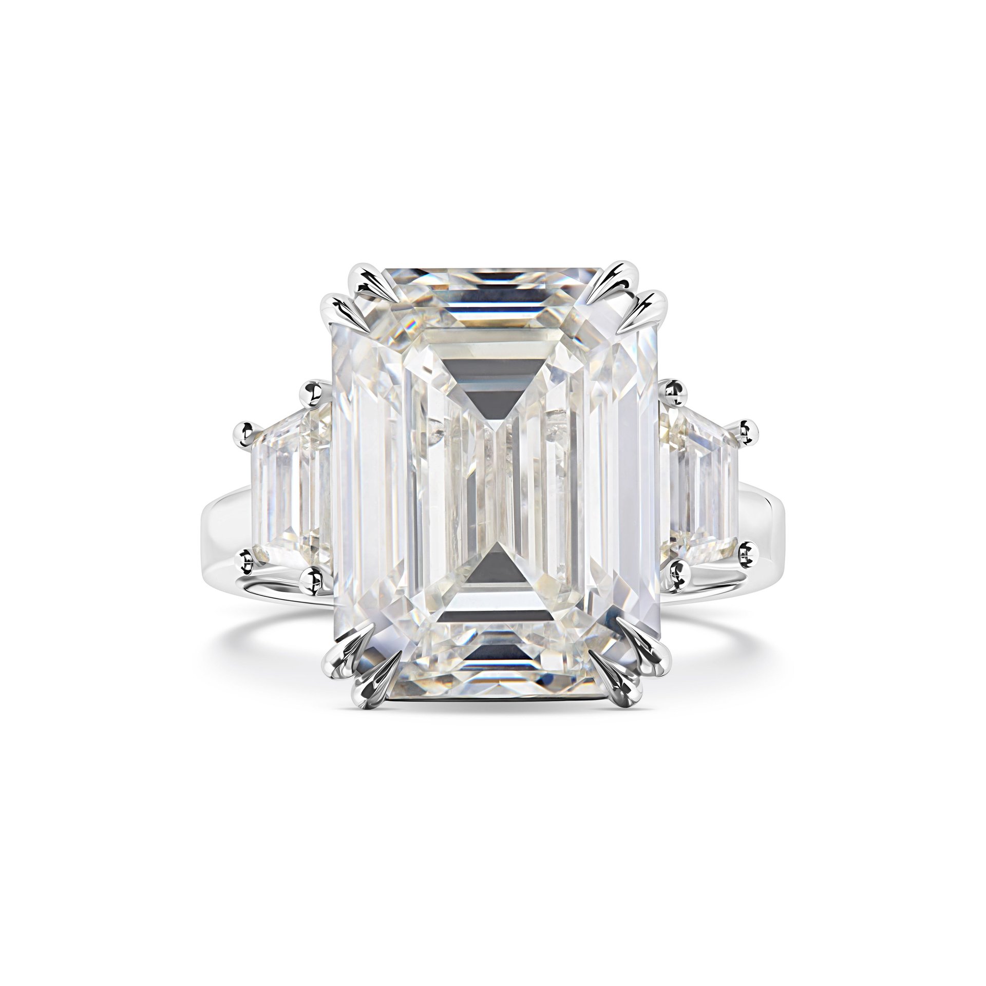 Кольцо Miroir D'Éternité с бриллиантом 10.01 карат в белом золоте