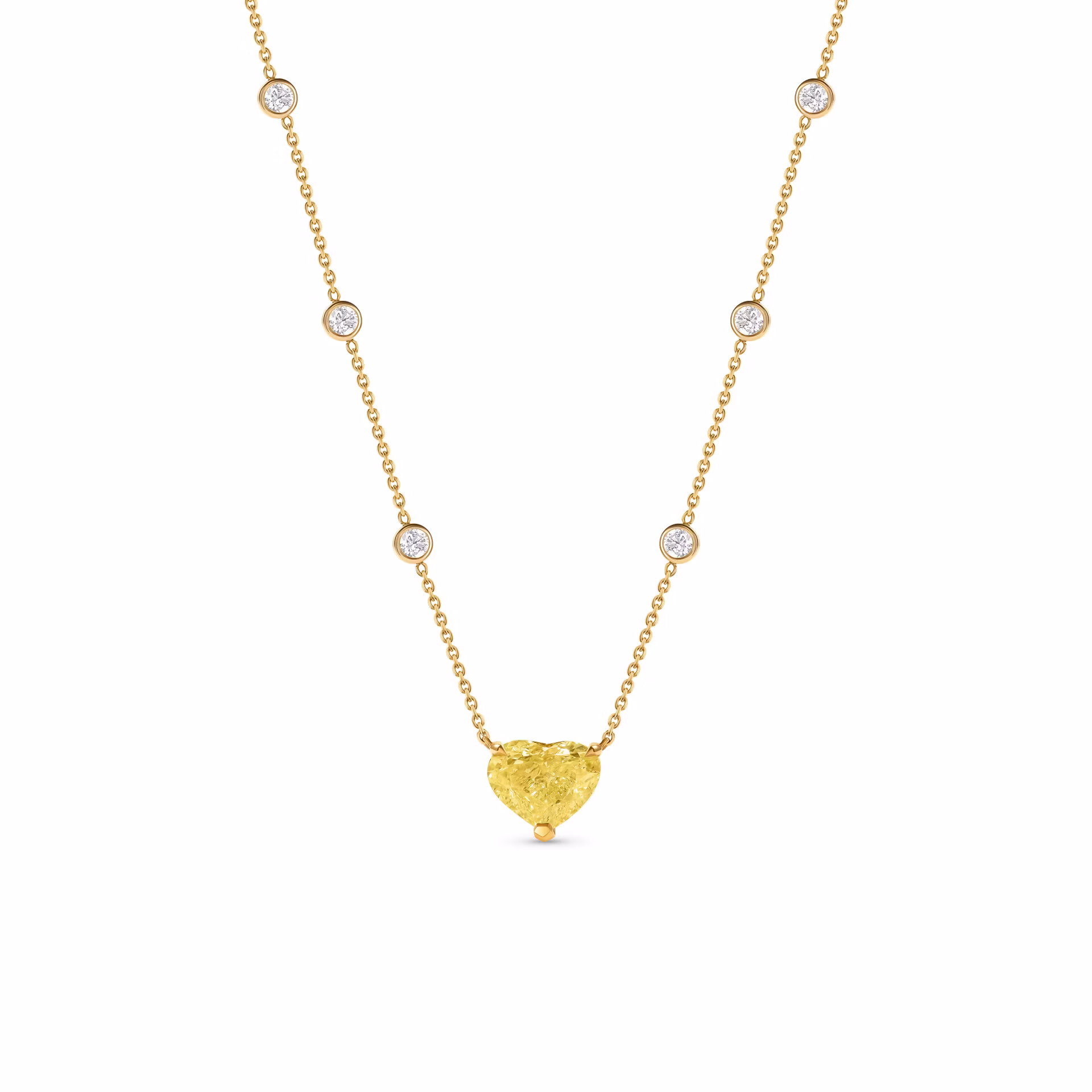 Подвеска с жёлтым бриллиантом 3.01 карат в жёлтом золоте от Parure Atelier