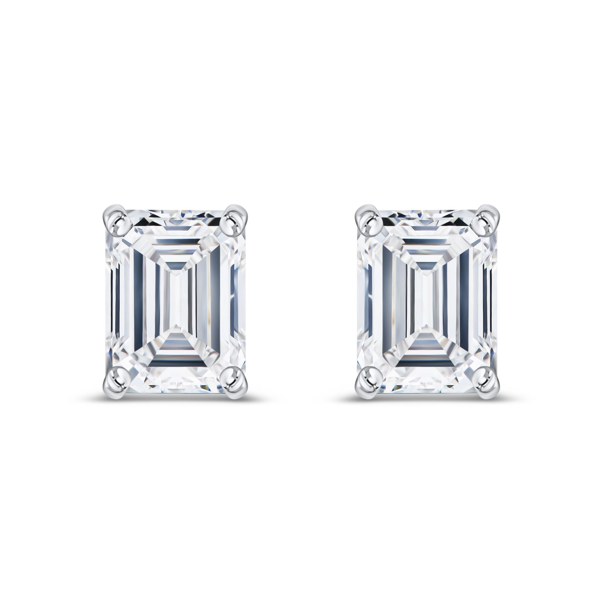 Пусеты с бриллиантами 0.9 карат, элегантное украшение.