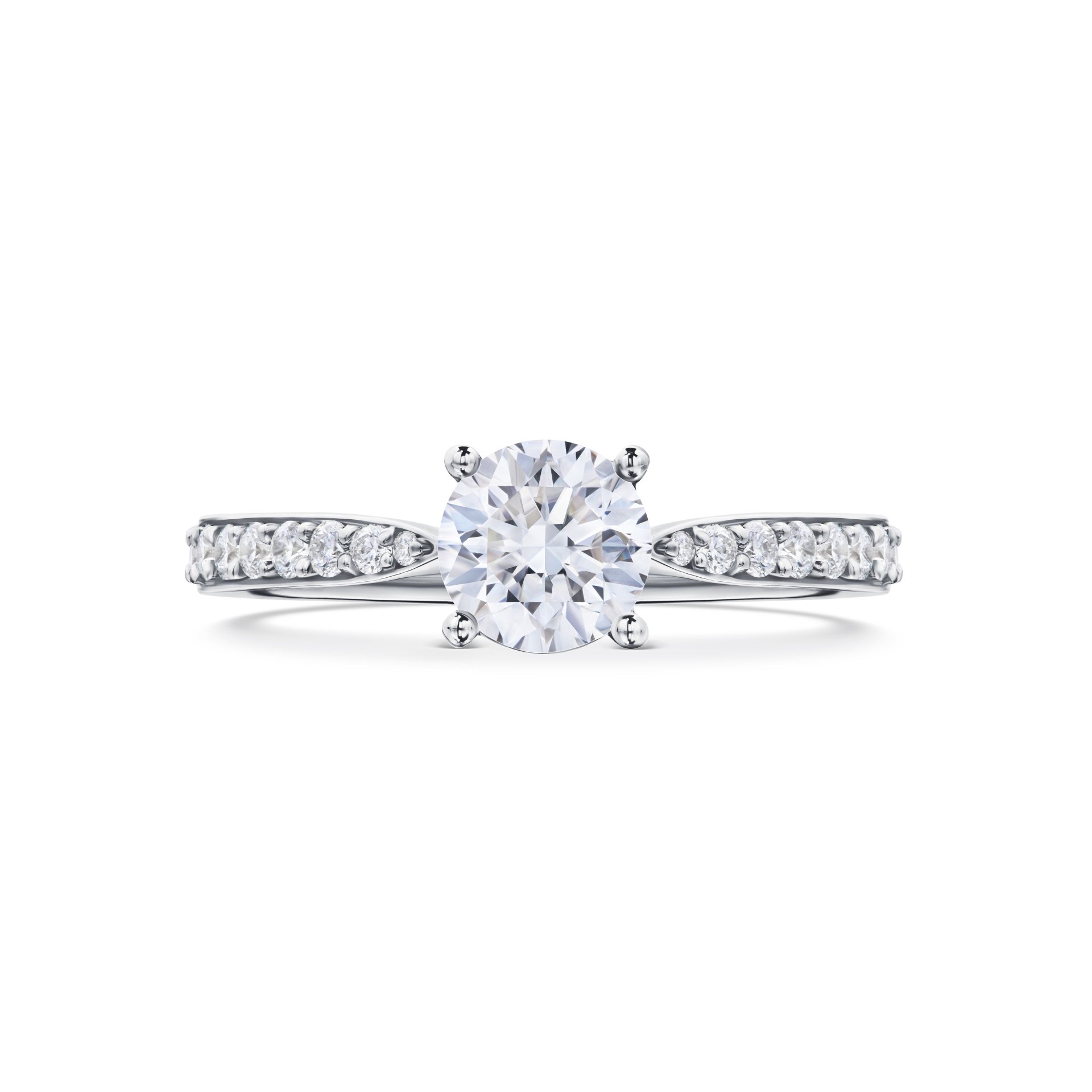 Кольцо из белого золота с бриллиантом 0.7 карата, дизайн Parure Atelier