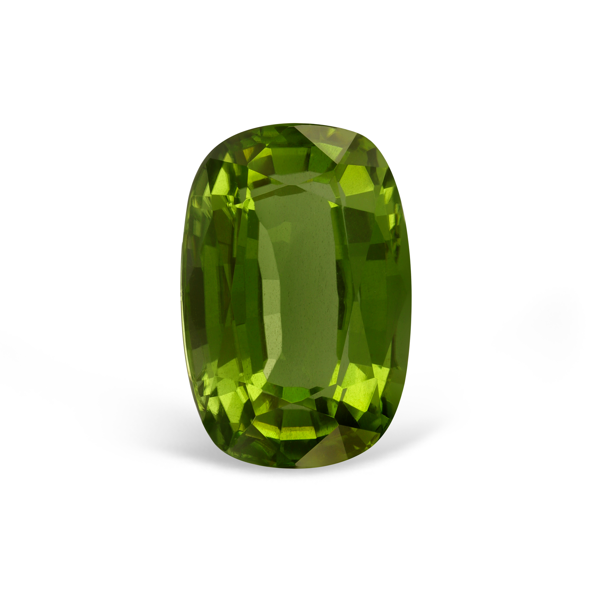 Перидот 4.64 карат крупный зеленый драгоценный камень круглой огранки