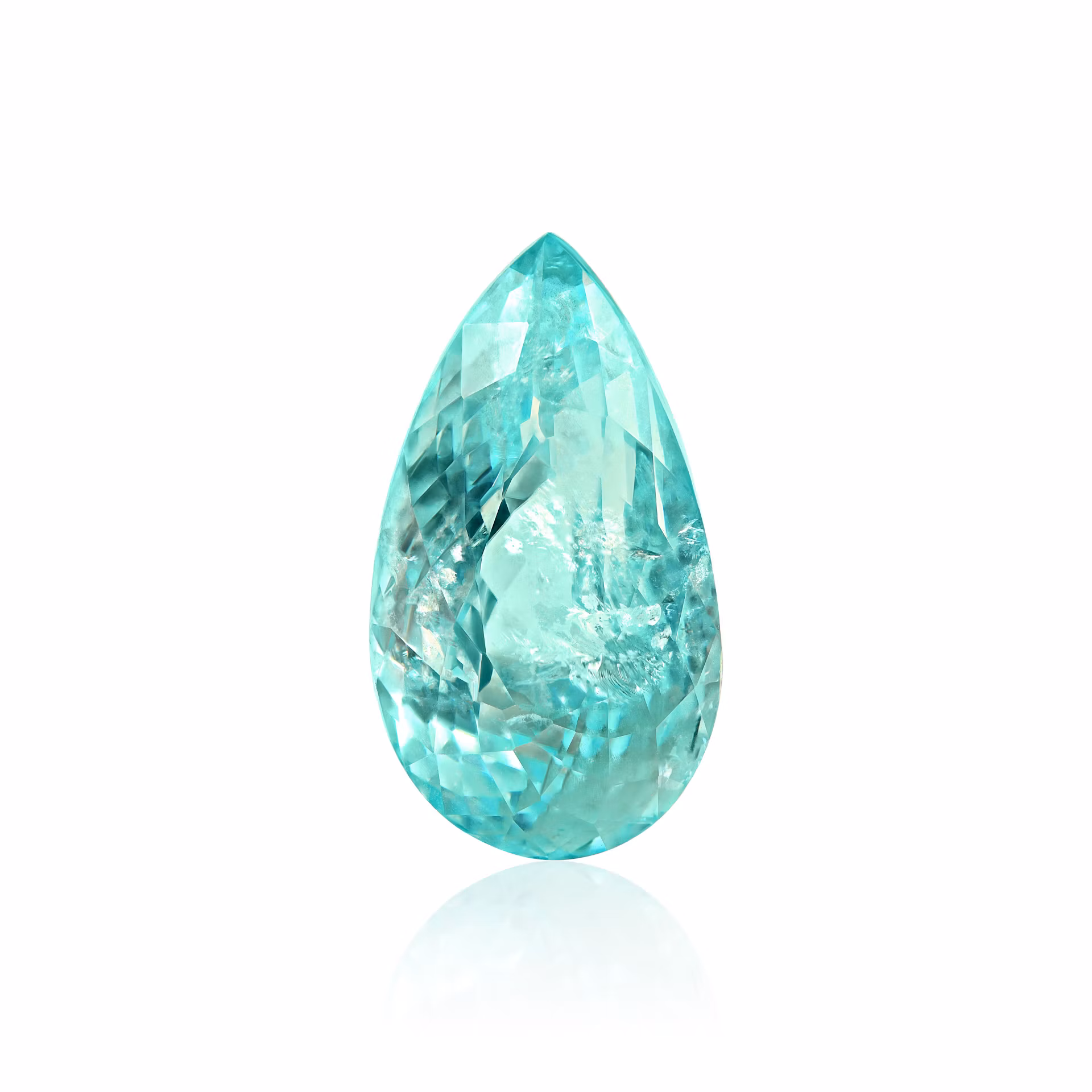 Турмалин Параиба 15.72 карата яркий голубой драгоценный камень