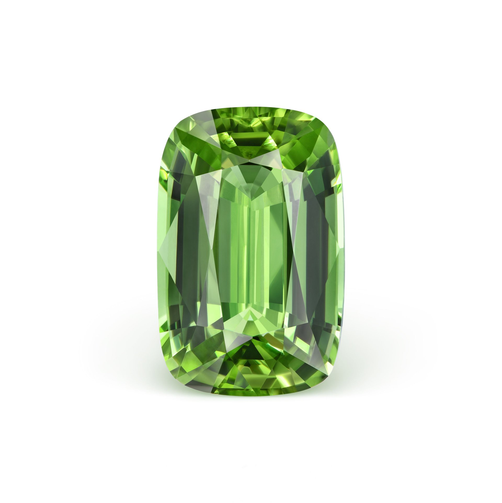 Кольцо с перидотом 8.31 карата в элегантной оправе.