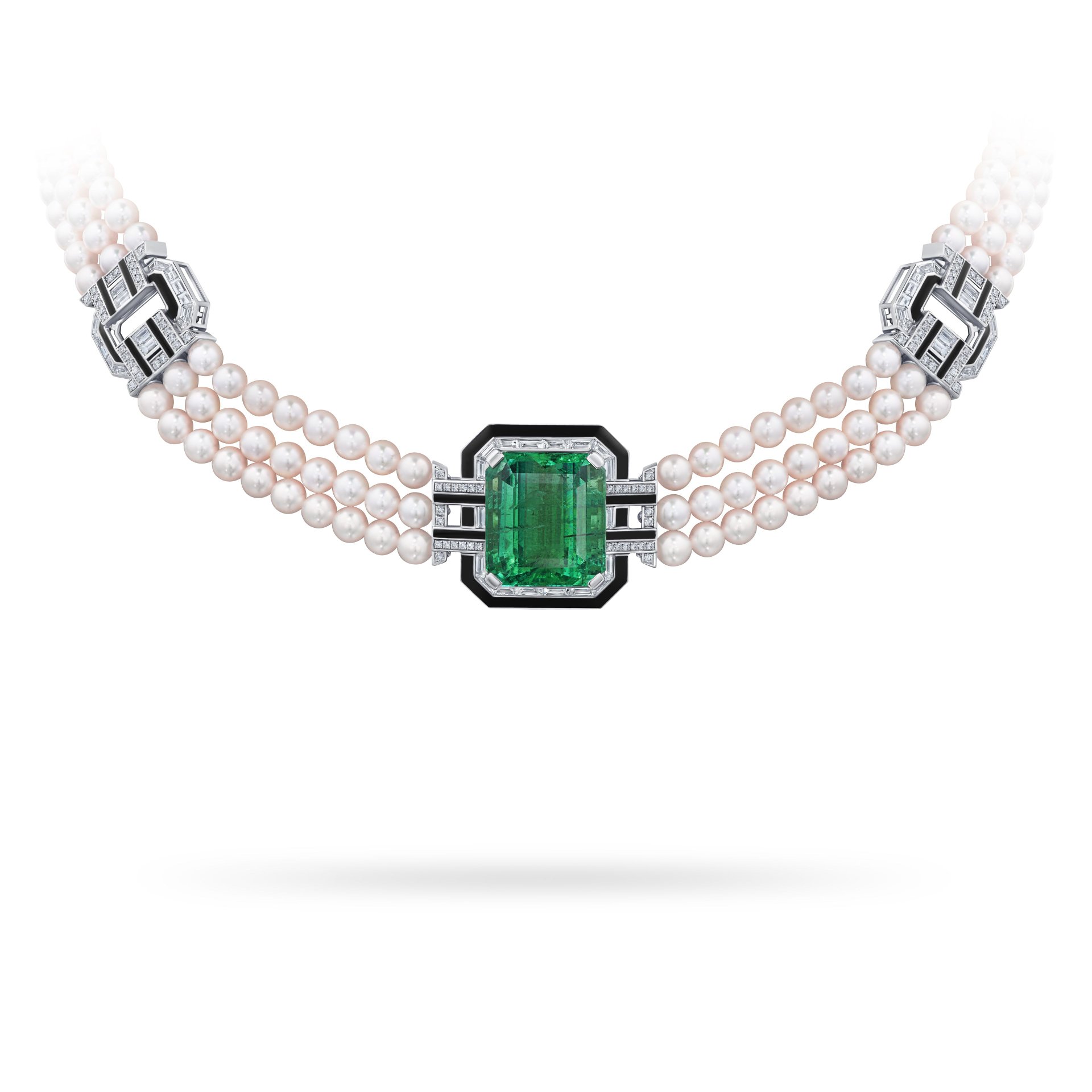 Кольцо Glory с изумрудом 27.87 карат в белом золоте от Parure Atelier