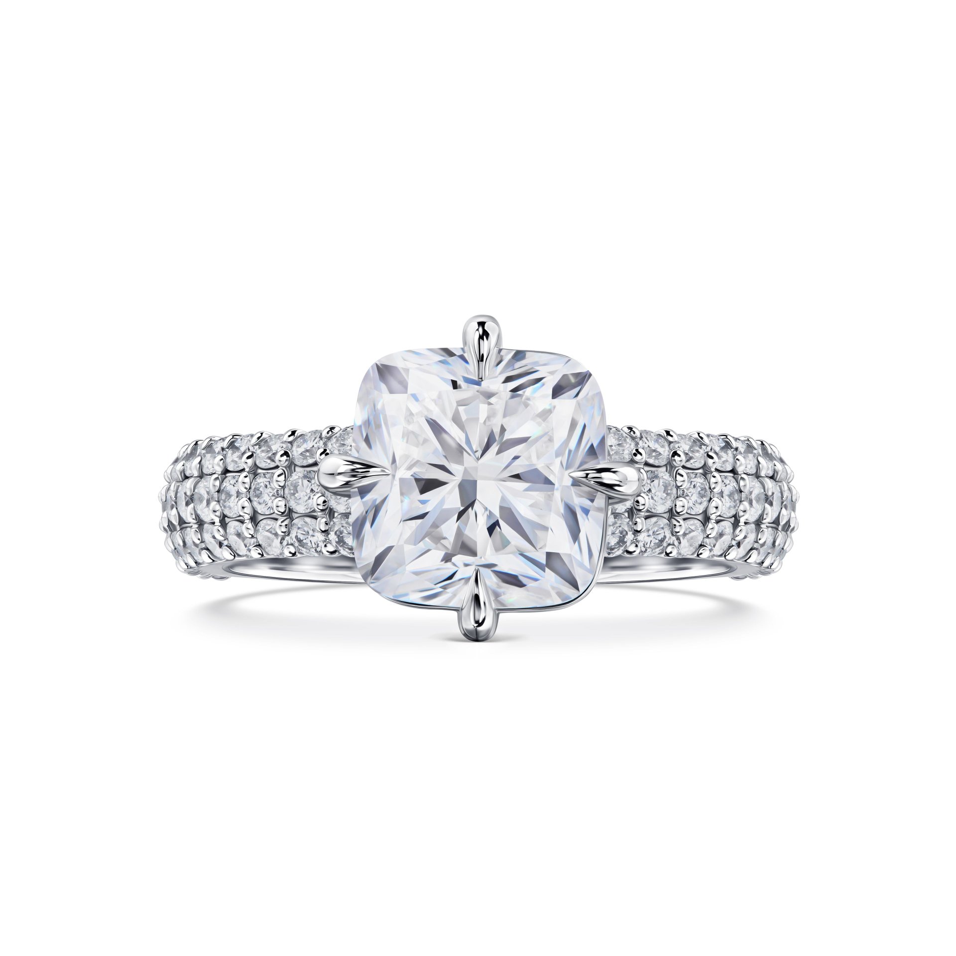 Кольцо из белого золота с бриллиантом 3.01 карат, Parure Atelier