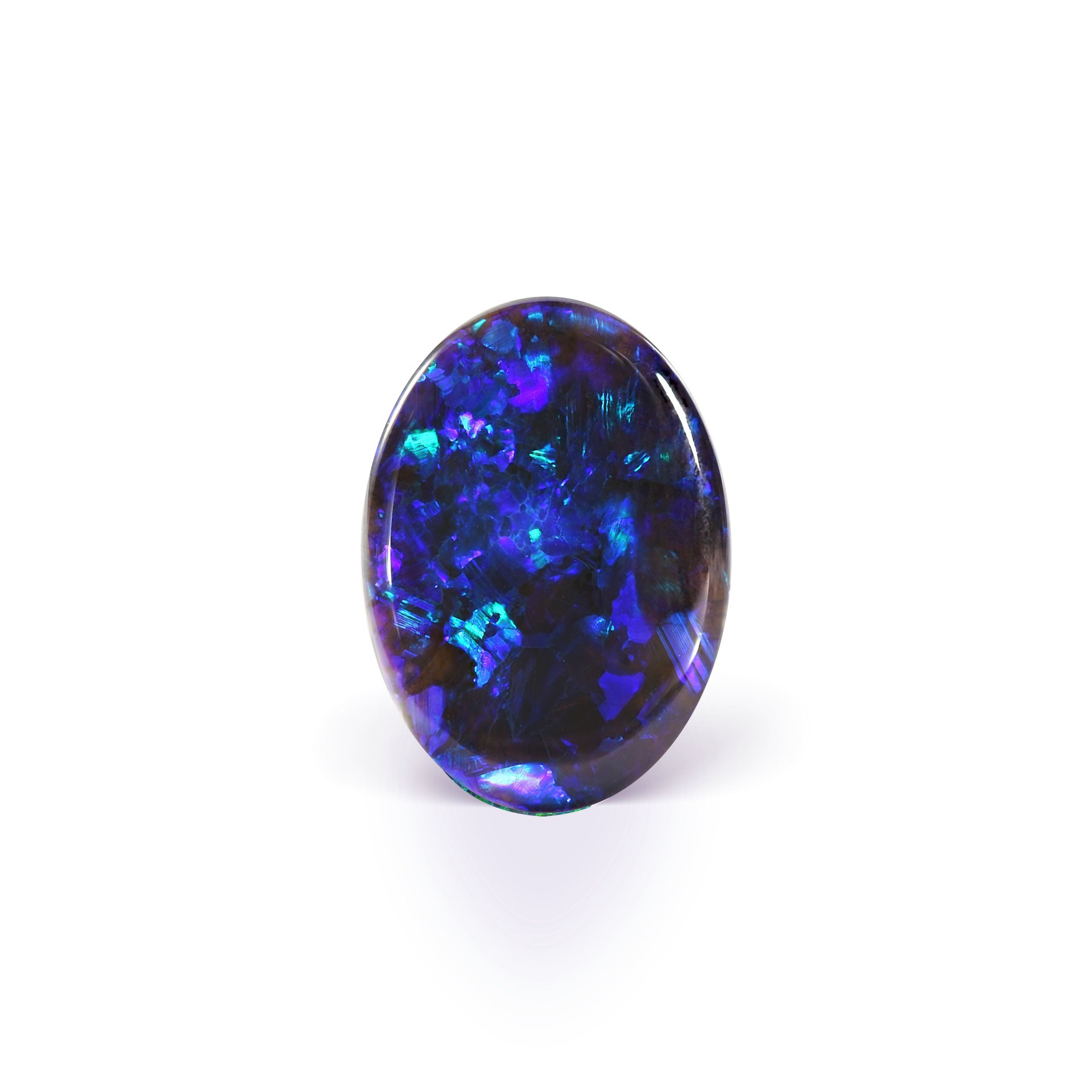 Опал 7.45 карата с уникальной игрой цвета, фото ювелирного камня